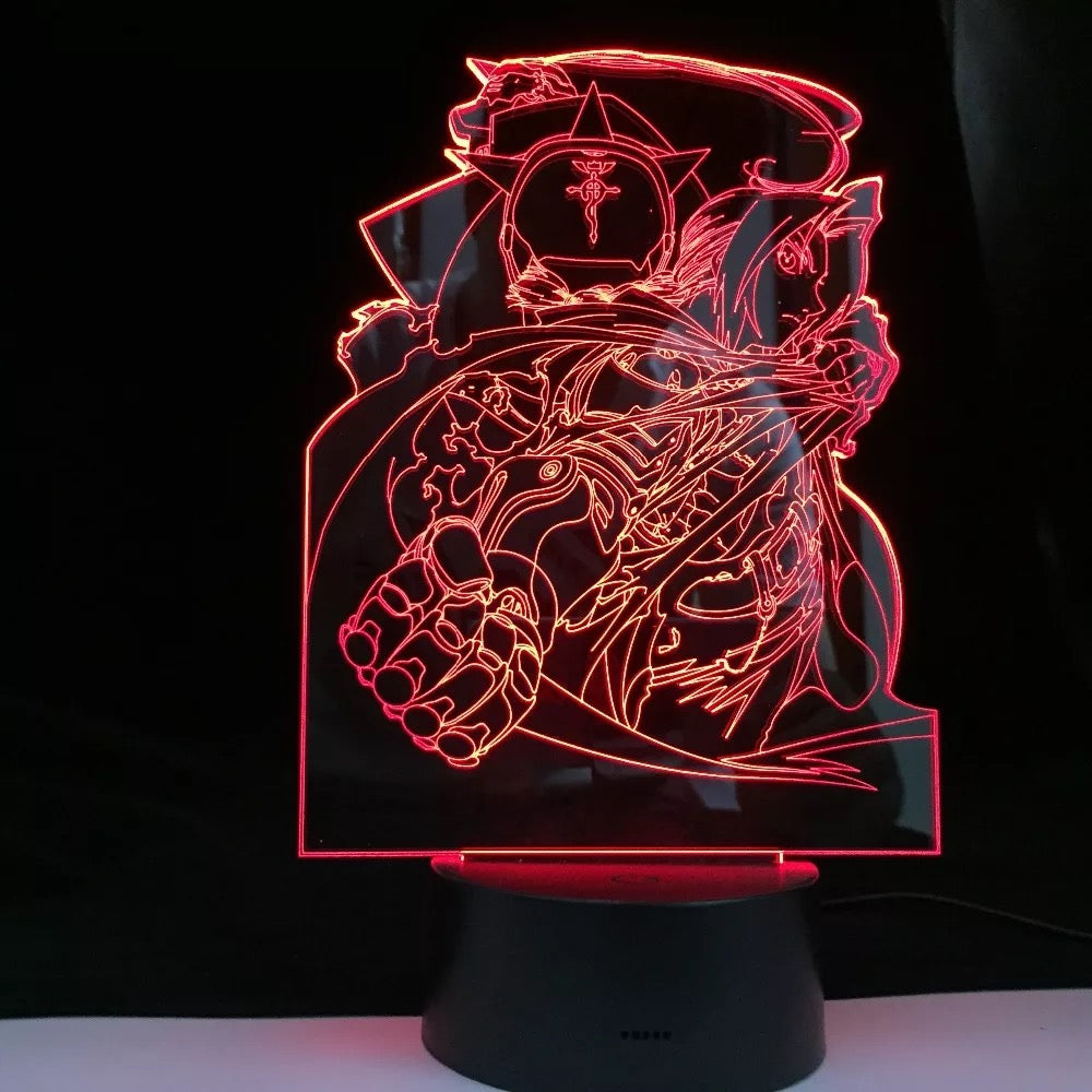 Lámpara 3D acrílica Full Metal Alchemist