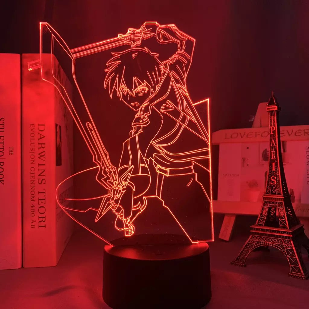 Lámpara 3D acrílica Sword Art Online