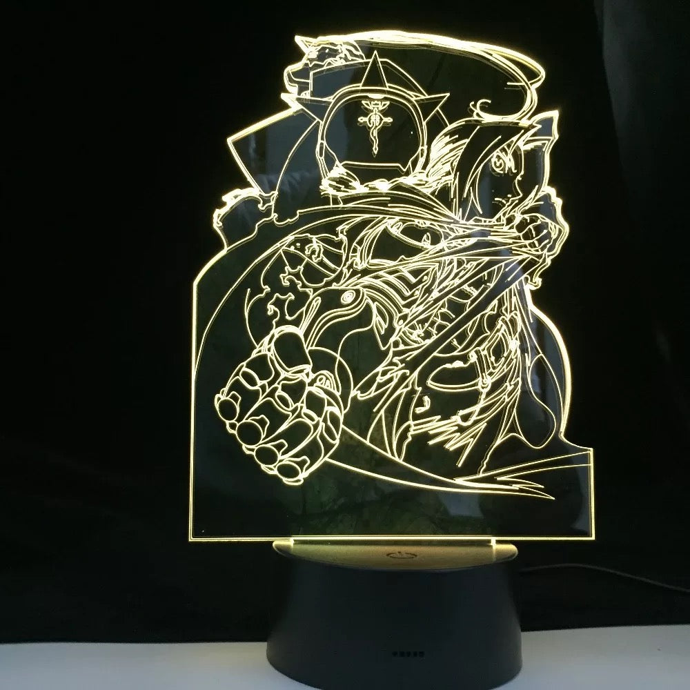 Lámpara 3D acrílica Full Metal Alchemist
