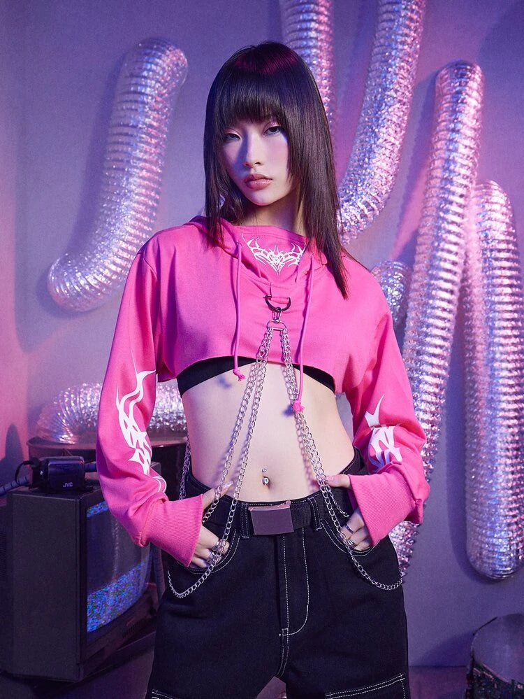 Crop Chains Hoodie