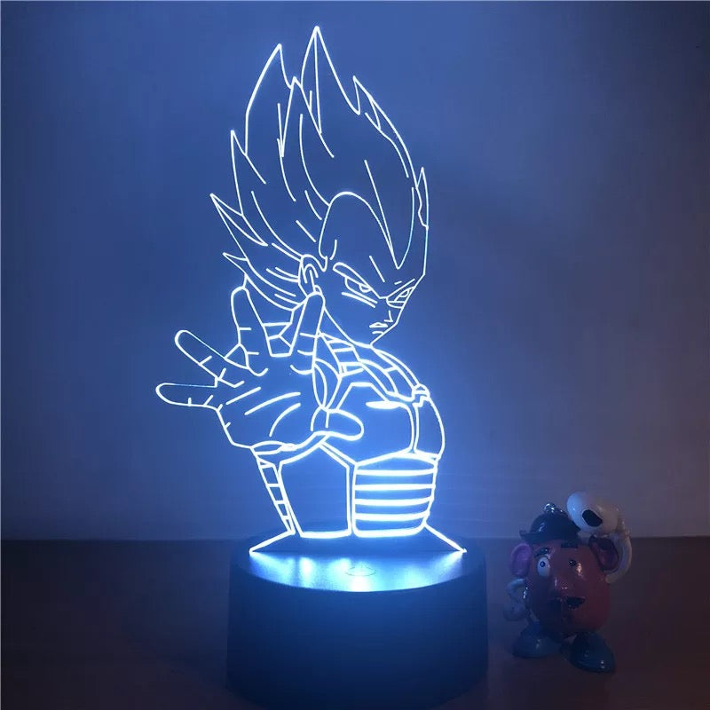 Lámpara 3D Dragon Ball Z/GT/S Acrílico