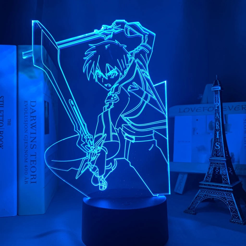 Lámpara 3D acrílica Sword Art Online