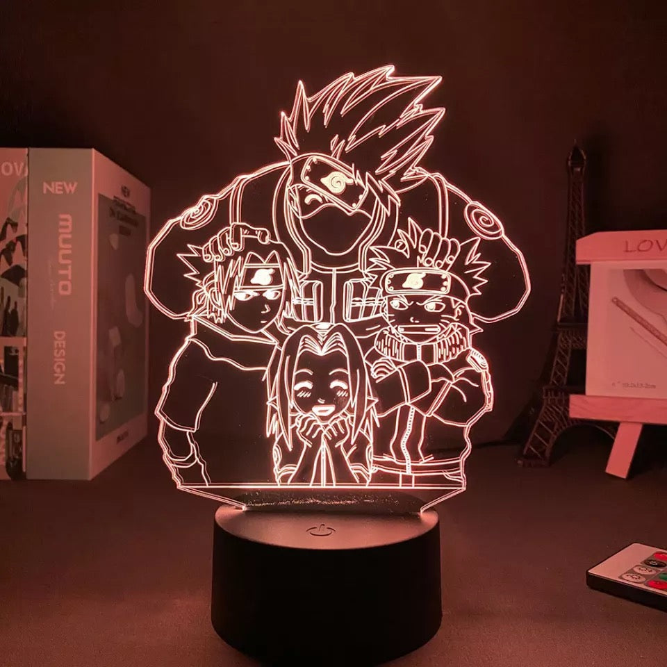 Lámpara 3D Acrílica Naruto
