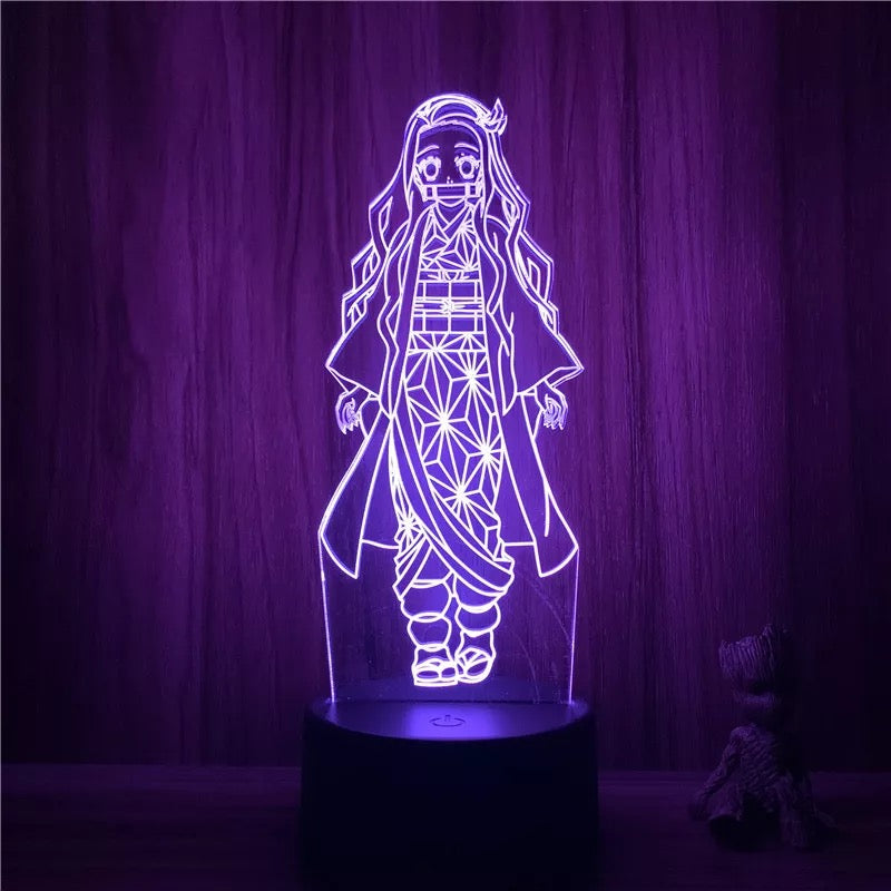Lámpara 3D Demon Slayer