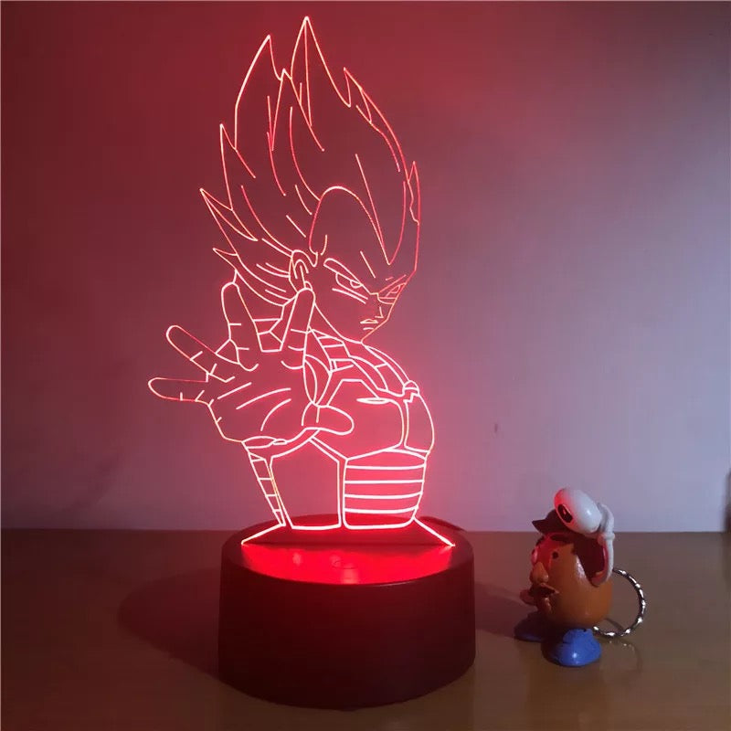 Lámpara 3D Dragon Ball Z/GT/S Acrílico