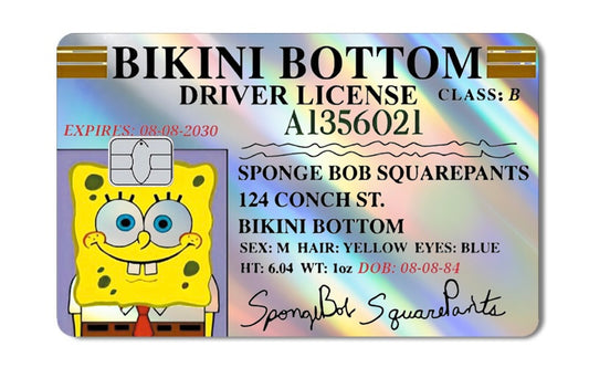 Spongebob Squarepants VISA Card Skin (Holo)