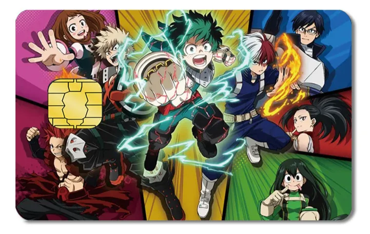 Diseño de tarjeta VISA My Hero Academia