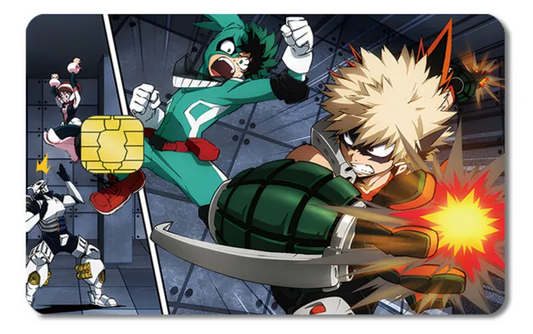 Diseño de tarjeta VISA My Hero Academia