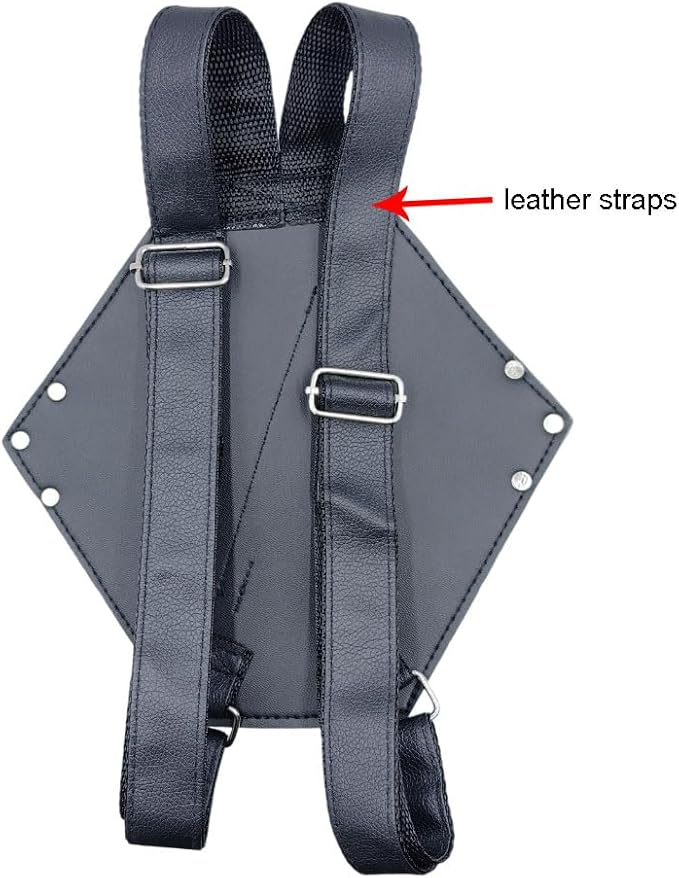Dual Sword Leather Back Strap