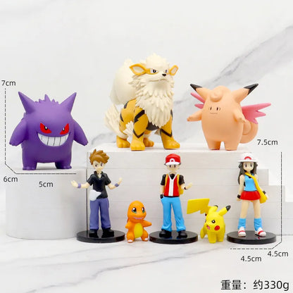 Conjunto de figuras Pokémon (8 piezas)