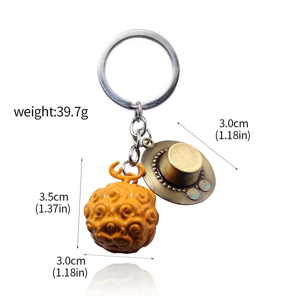 One Piece Devil Fruit Keychains