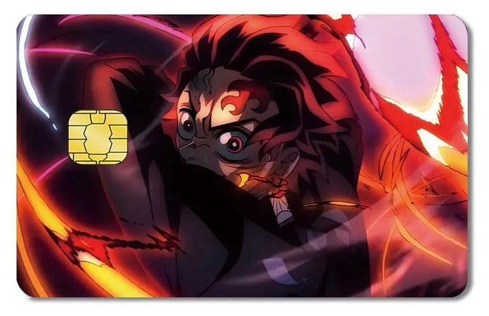 Diseño de tarjeta VISA Demon Slayer