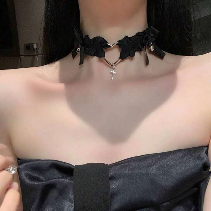 Black Lace Thigh Collar / Choker