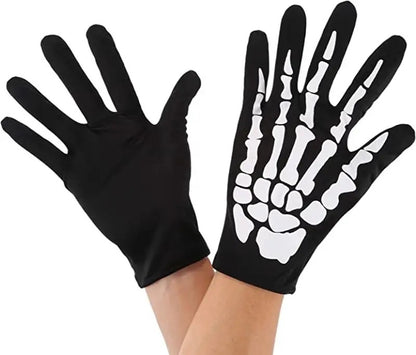 Guantes cortos esqueleto