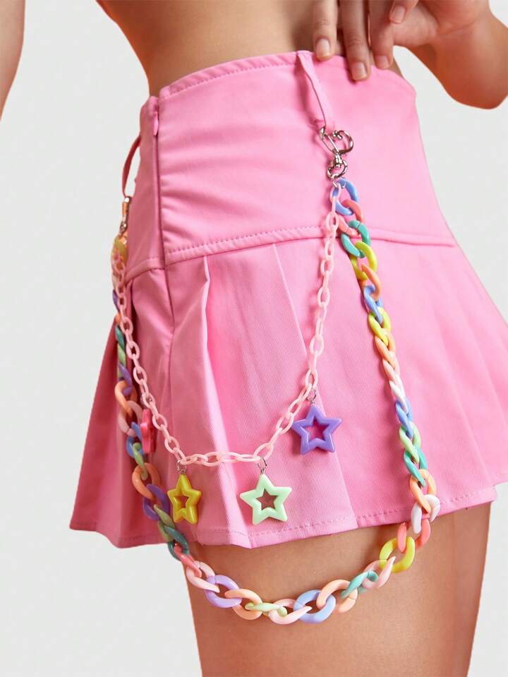 Rainbow Stars Waist Chain