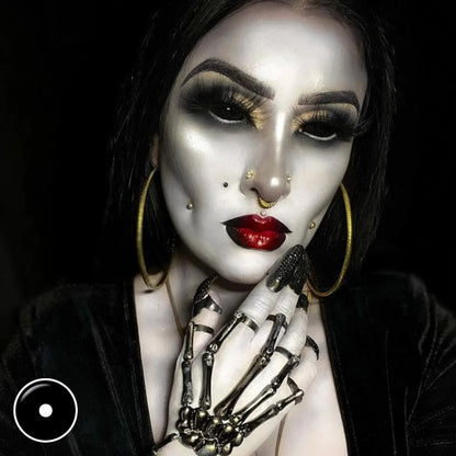 Black Cosplay Full Sclera Contact Lenses