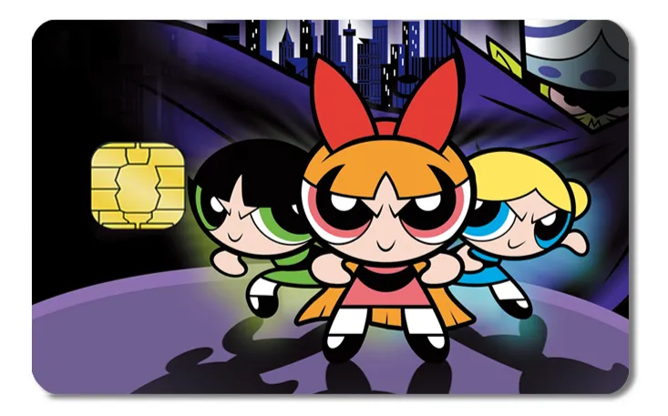 PowerPuff Girls VISA Card Skin