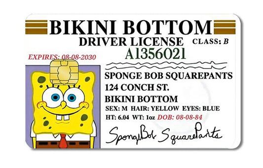 Spongebob Squarepants VISA Card Skin