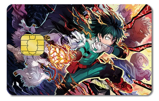 Diseño de tarjeta VISA My Hero Academia