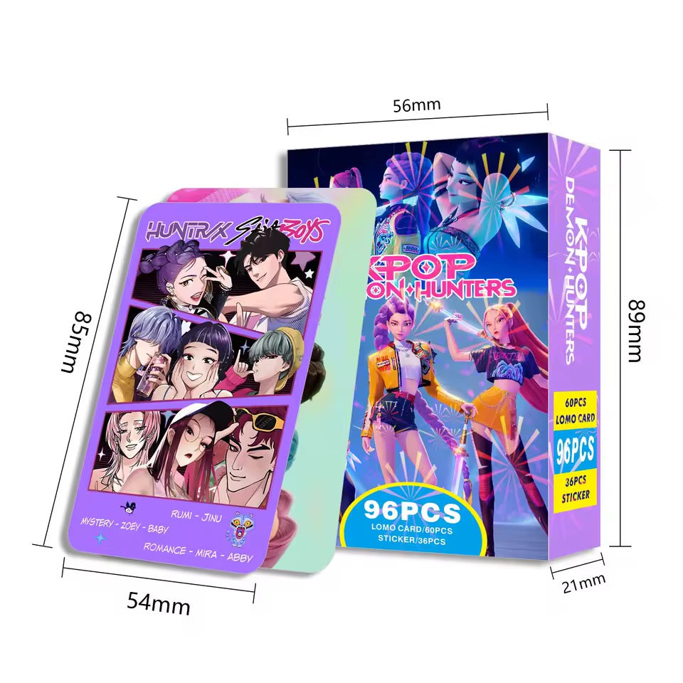 K-Pop Demon Hunters Card + Sticker Set