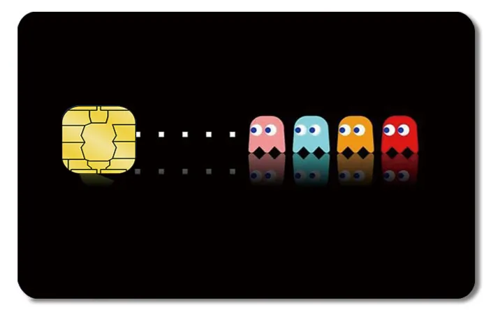 Diseño de tarjeta VISA Pac-Man