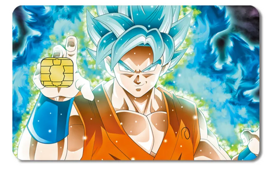 Diseño de tarjeta VISA de Dragon Ball Super