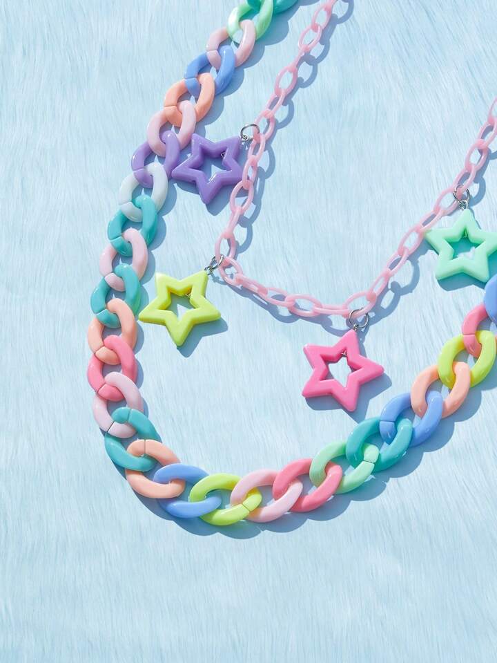 Rainbow Stars Waist Chain