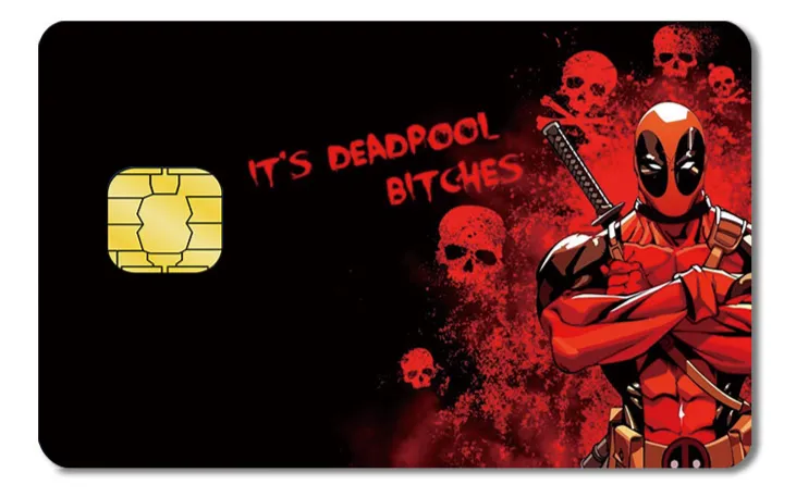 Diseño de tarjeta VISA de Deadpool