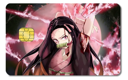 Diseño de tarjeta VISA Demon Slayer