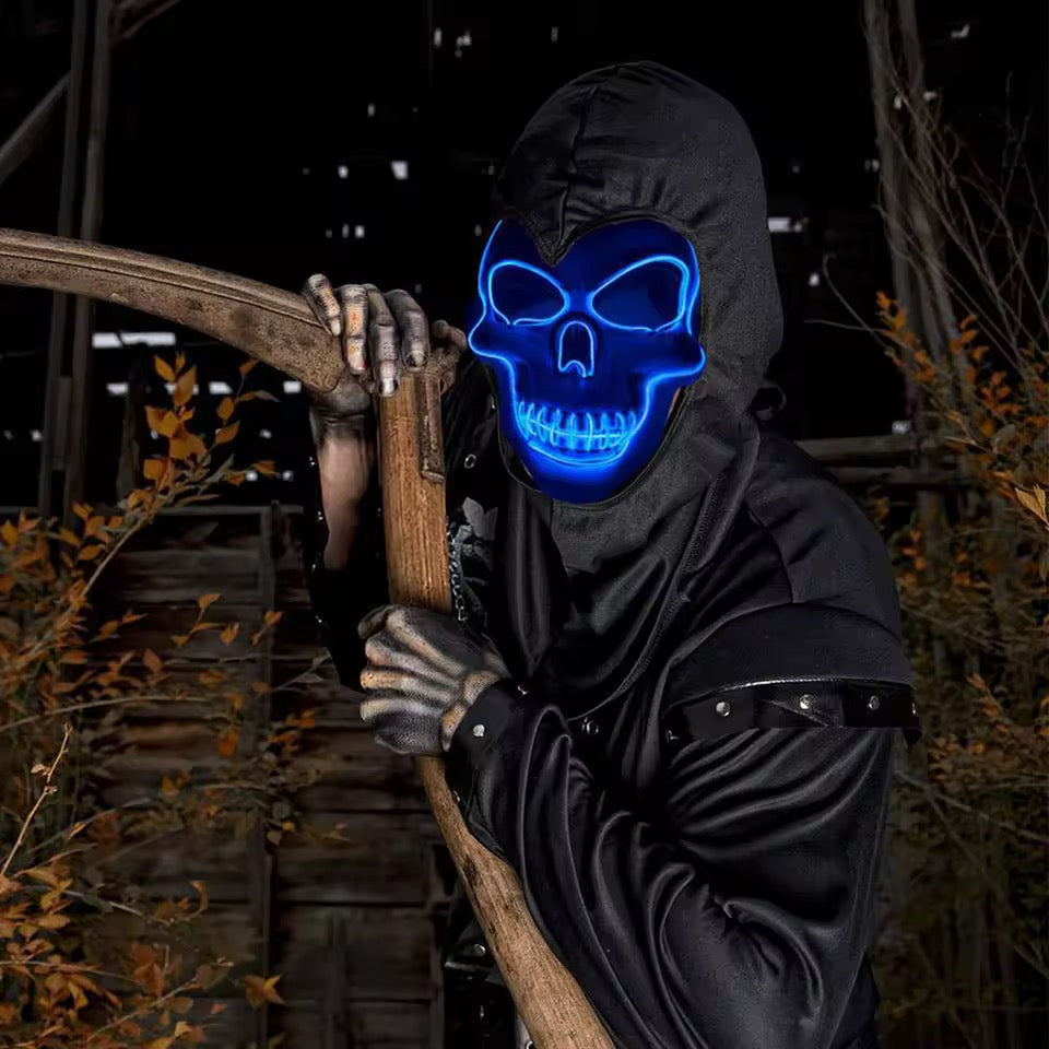 Halloween Party LED Skull Mask
