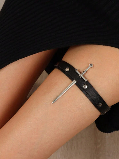 Sword Thigh Garter Belt