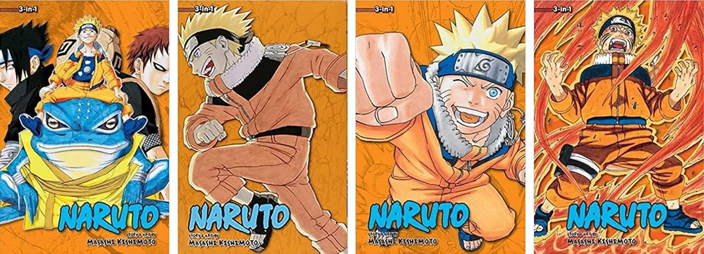 Naruto 3-in-1 Edition Manga Set