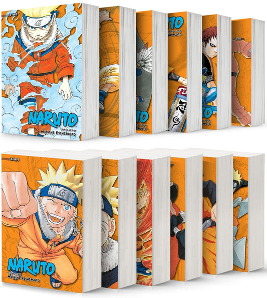 Naruto 3-in-1 Edition Manga Set