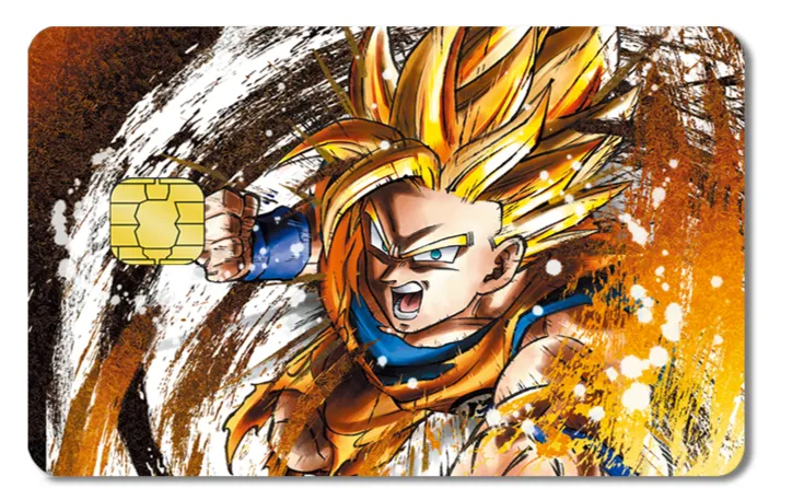 Diseño de tarjeta VISA de Dragon Ball Z