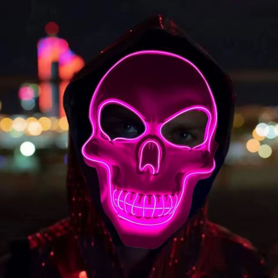 Halloween Party LED Skull Mask