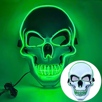Halloween Party LED Skull Mask