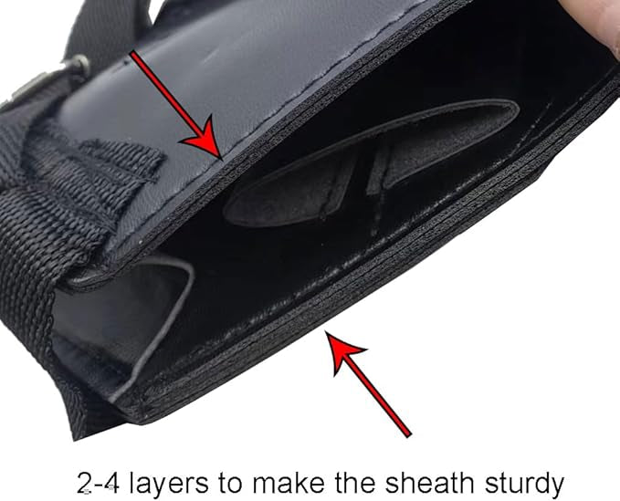 Dual Sword Leather Back Strap