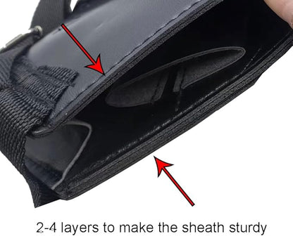 Dual Sword Leather Back Strap