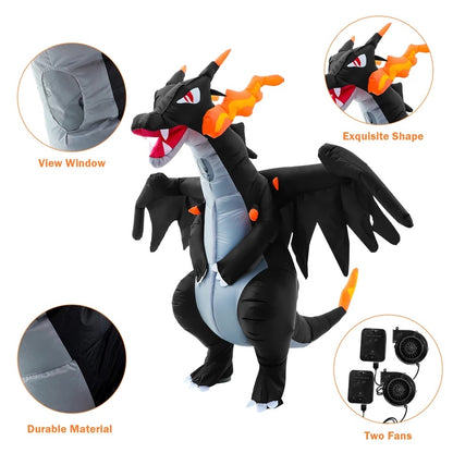 Disfraz/mascota de fiesta de cosplay para adultos de Pokémon Charizard