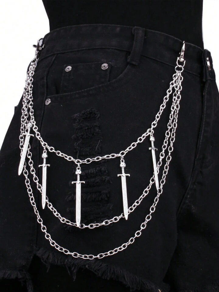 Silver Sword Waist Chain