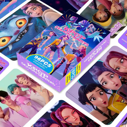 K-Pop Demon Hunters Card + Sticker Set
