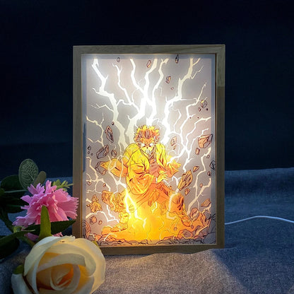 Demon Slayer Multicolor LED Art Design