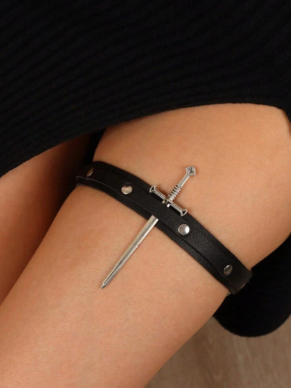 Sword Thigh Garter Belt