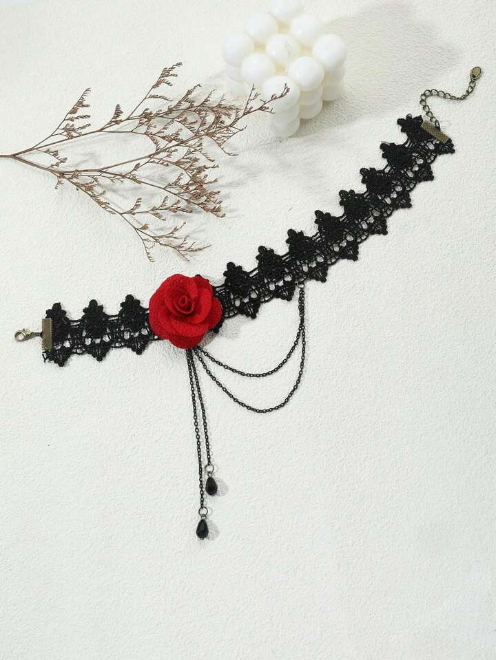 Red Rose Choker