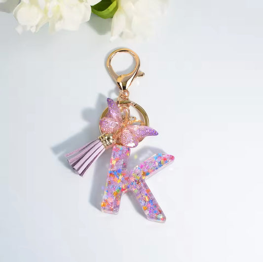 Resin Letter Keychain