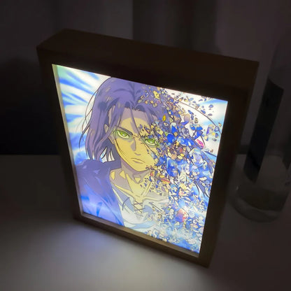 Diseño artístico LED multicolor de Attack on Titan