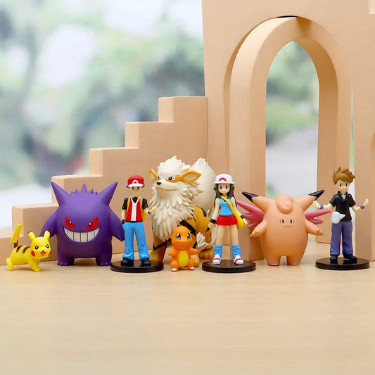 Conjunto de figuras Pokémon (8 piezas)