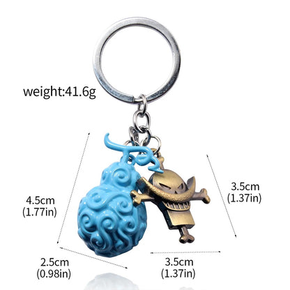 One Piece Devil Fruit Keychains