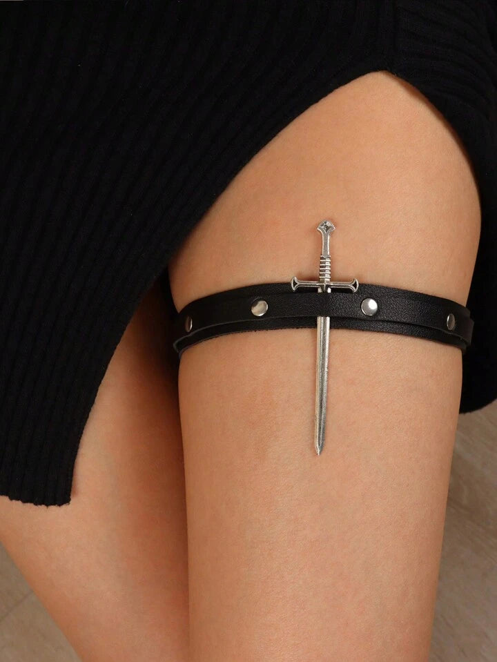 Sword Thigh Garter Belt