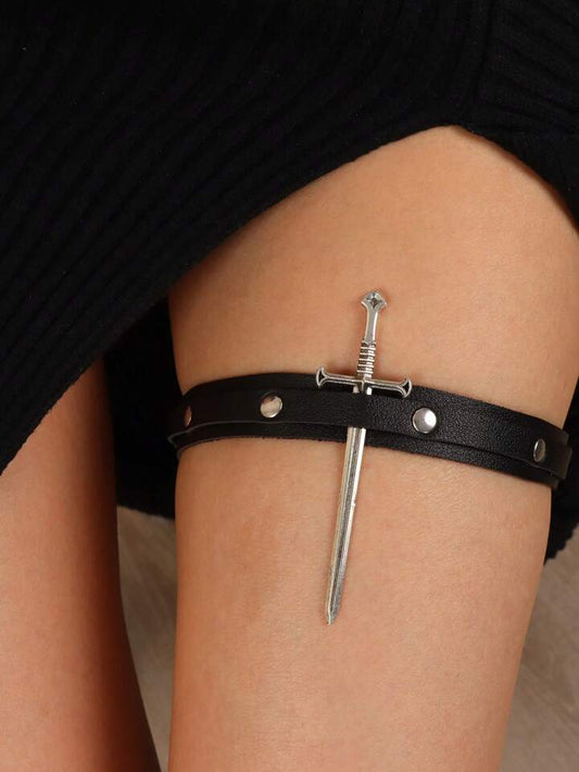 Sword Thigh Garter Belt